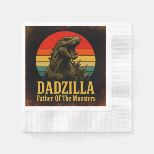 Dadzilla Vater der Monster Vatertag Serviette