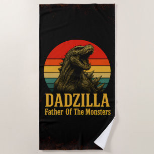 Dadzilla Vater der Monster Vatertag Strandtuch