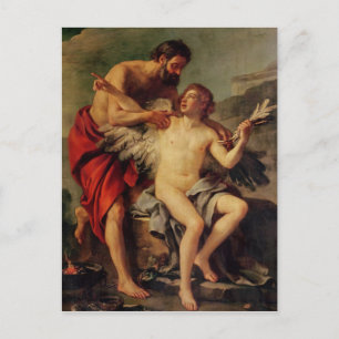 Daedalus Attaching Icarus' Wings, c.1754 Postkarte