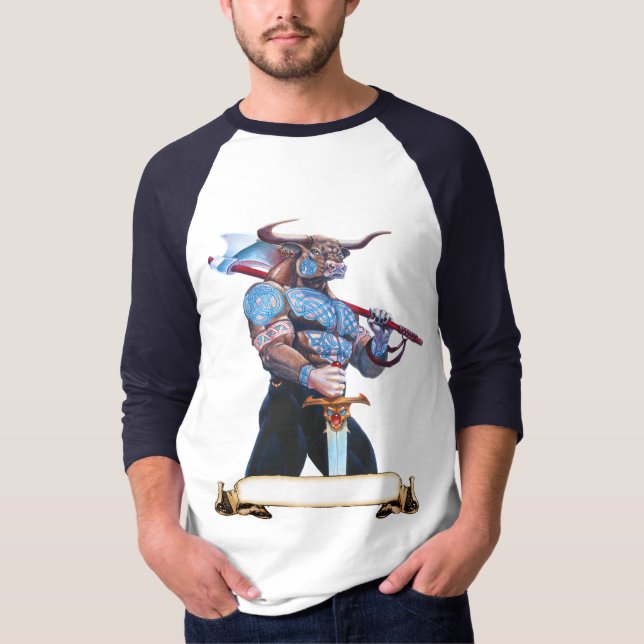 Daedalus Minotaur von Kreta T-Shirt (Vorderseite)
