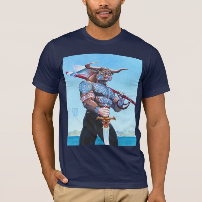 Daedalus Minotaur von Kreta T-Shirt (Vorderseite)