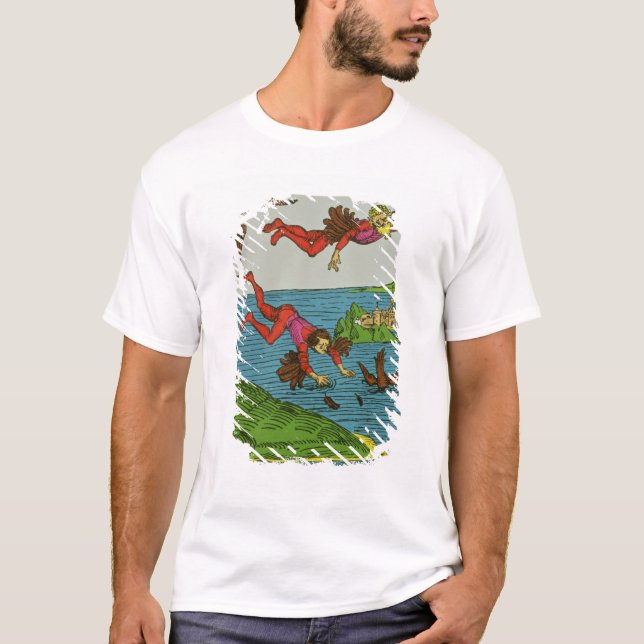 Daedalus und Ikarus, 15. Jahrhundert T-Shirt (Vorderseite)