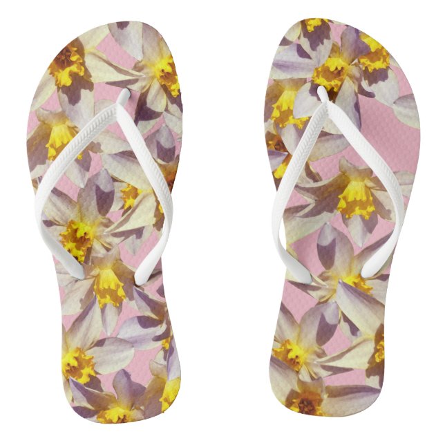 Daffodien Flip Flops (Fußbett)