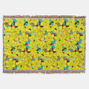 Daffodien Frühlingsblumenmuster Decke