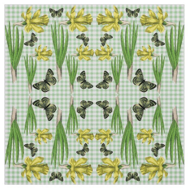 Daffodien im Frühlingsgewebe Stoff (Muster)