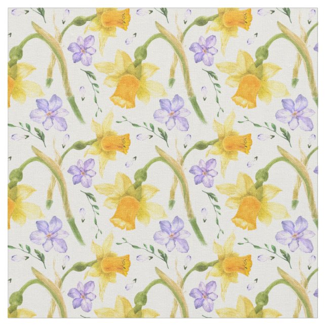 Daffodien Stoff (Nahaufnahme)