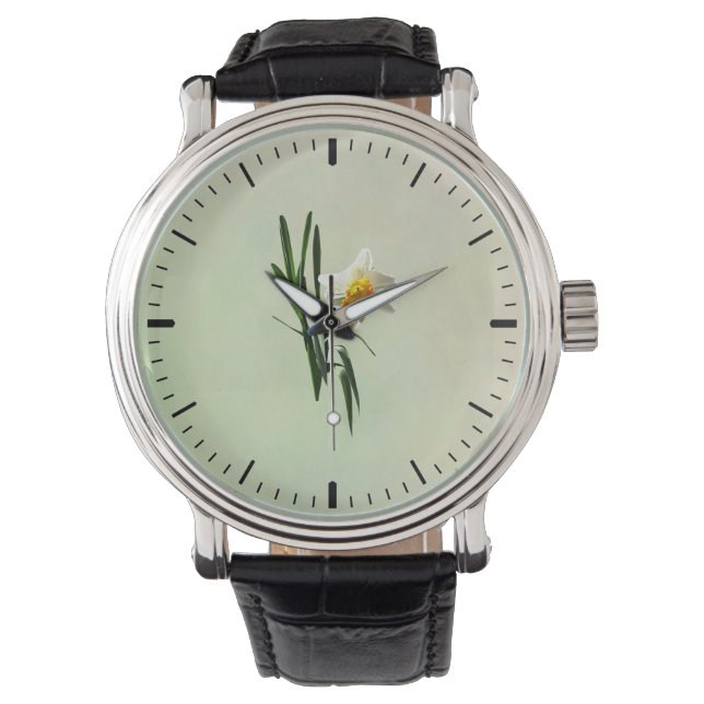 Daffodil bei einem Bow Armbanduhr (Vorderseite)