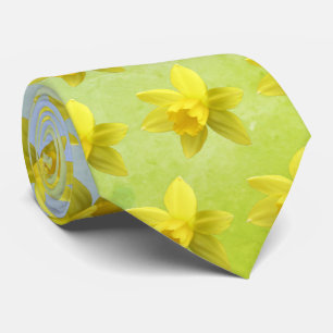 Daffodil Blooms Pattern Krawatte