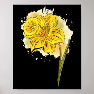 Daffodil Blume Blumenfrühlings-Ostern Da Poster