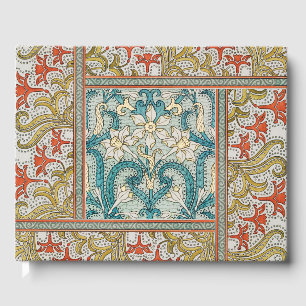 Daffodil chintz art nouveau Blume Wallpaper Gästebuch