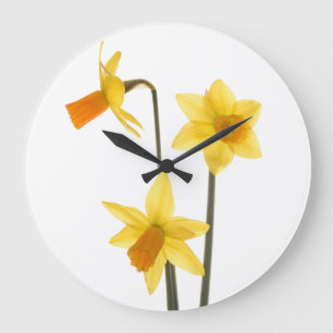 Daffodil Clock Große Wanduhr