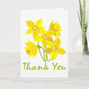 Daffodil Danke-Card Dankeskarte