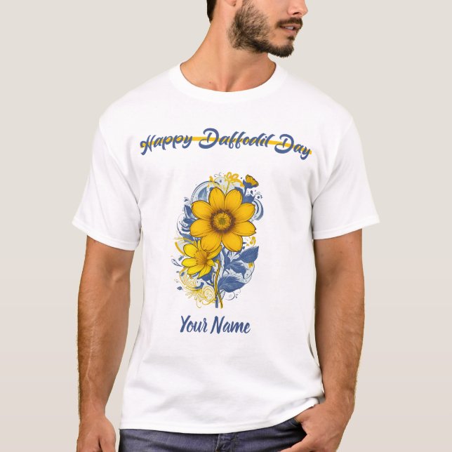 Daffodil Day - Daffodil Cancer Awareness Blume T-Shirt (Vorderseite)