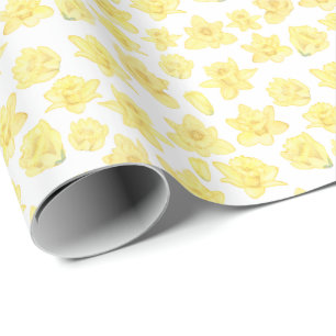 Daffodil Ditzy Floral Geschenkpapier
