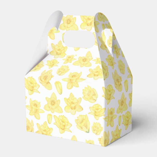 Daffodil Ditzy Floral Geschenkschachtel (Vorderseite)