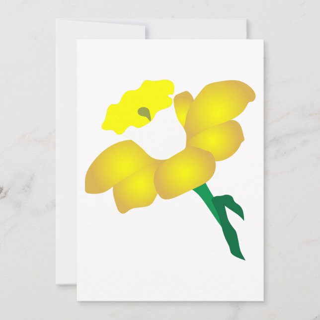 Daffodil Einladung (Vorderseite)