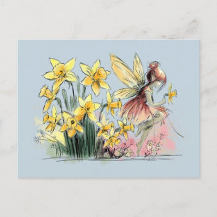 Daffodil Fairy Postkarte