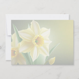 Daffodil Flat Note Card Mitteilungskarte