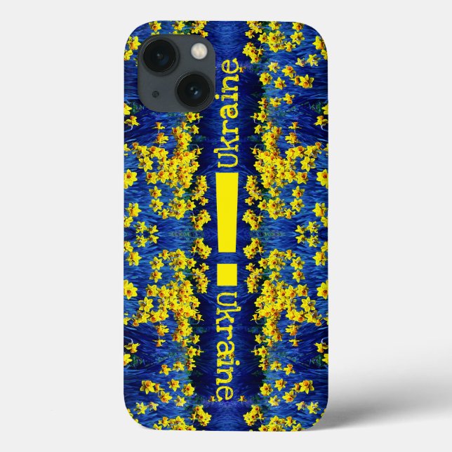 Daffodil Frühlingsausruf Gelb Blau Ukraine Case-Mate iPhone Hülle (Rückseite)