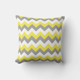 Daffodil Gray and White Zigzag 2 Kissen