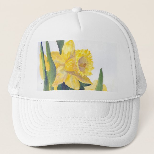 Daffodil Hat Truckerkappe (Vorderseite)