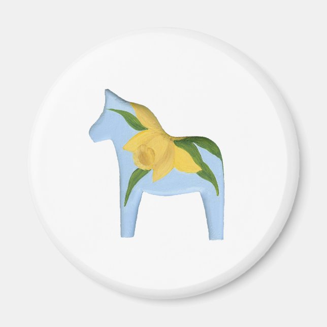 Daffodil Horse Magnet (Vorne)