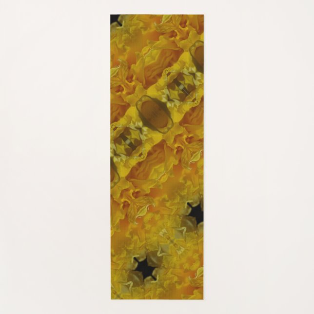 Daffodil Ikat Pouf Yogamatte (Vorderseite)