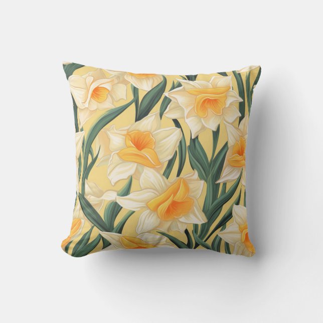 Daffodil-Kissen Kissen (Vorderseite)