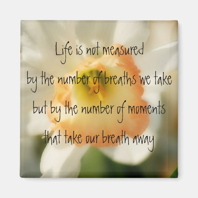 Daffodil Life Quote Magnet (Vorne)