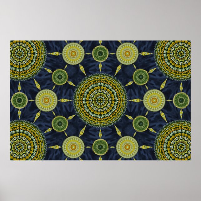 Daffodil Mandala Array Poster (Vorne)