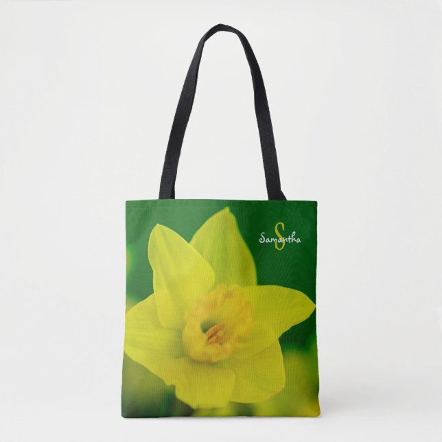 Daffodil on Green Tote bag (Vorderseite)
