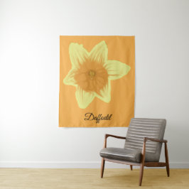 Daffodil Orange Yellow Daffodil Tapestry Wandteppich
