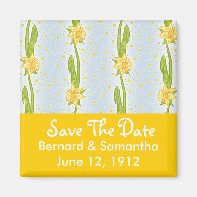 Daffodil Pattern Magnet (Vorne)