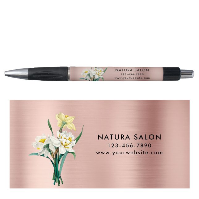 Daffodil Salon Business Promotional Rose Gold  Kugelschreiber (Daffodil Salon Business Promotional Rose Gold Pen)