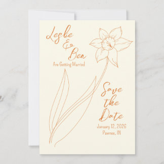 Daffodil Save the Date