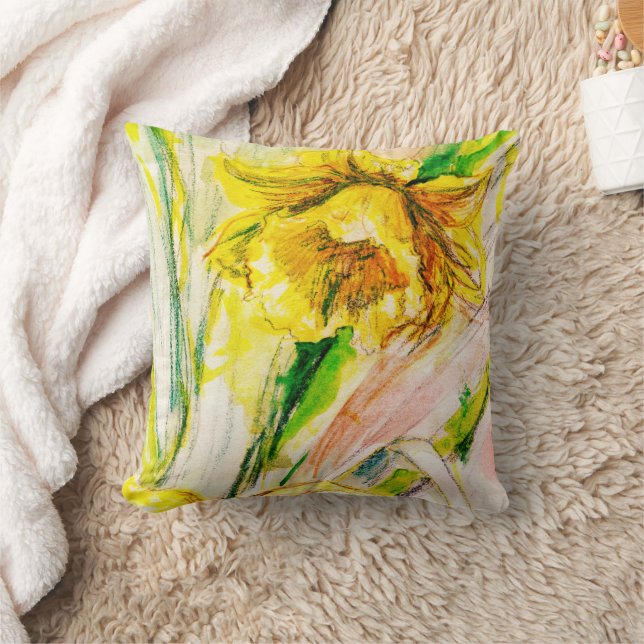 Daffodil Spring Art Kissen (Decke)
