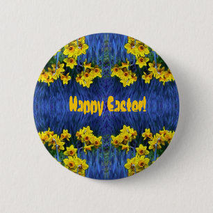 Daffodil Spring Fantasy Button