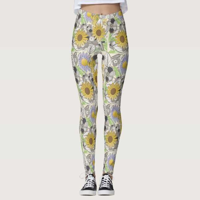 Daffodil Überraschung Leggings (Vorderseite)
