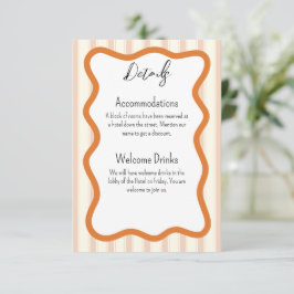 Daffodil Wedding Enclosure Card Begleitkarte