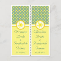 Daffodil Wedding, Souvenir 2x Lesezeichen Postkart