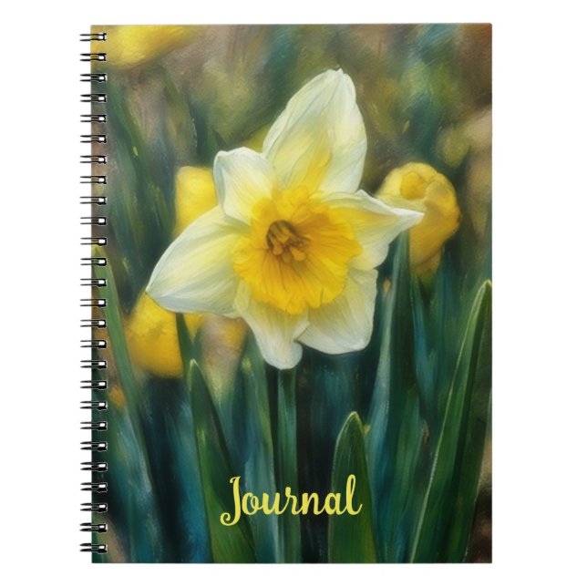 Daffodil Yellow Blume Personal Journal Notizblock (Vorderseite)