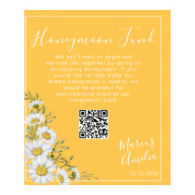 Daffodil Yellow & White Daisies Honeymoon Fund
