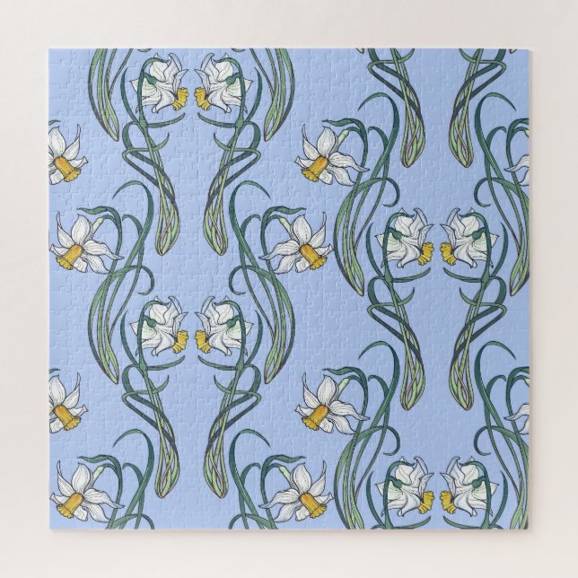 Daffodils Art: Nouveau Spring Puzzle (Vertikal)