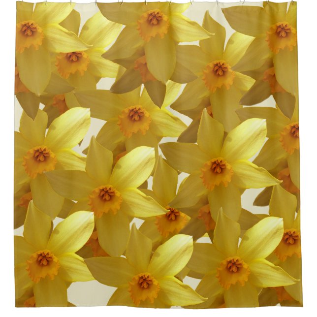 Daffodils Blomvorhang Duschvorhang (Vorderseite)