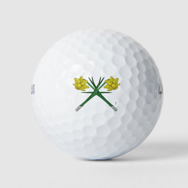 Daffodils Crossed Golfball (Vorderseite)