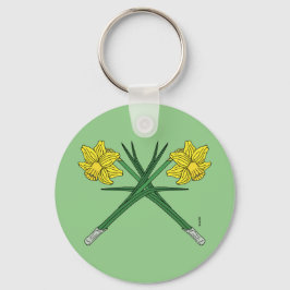 Daffodils Crossed Schlüsselanhänger