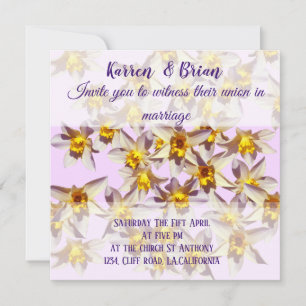 Daffodils Custom Wedding Einladung