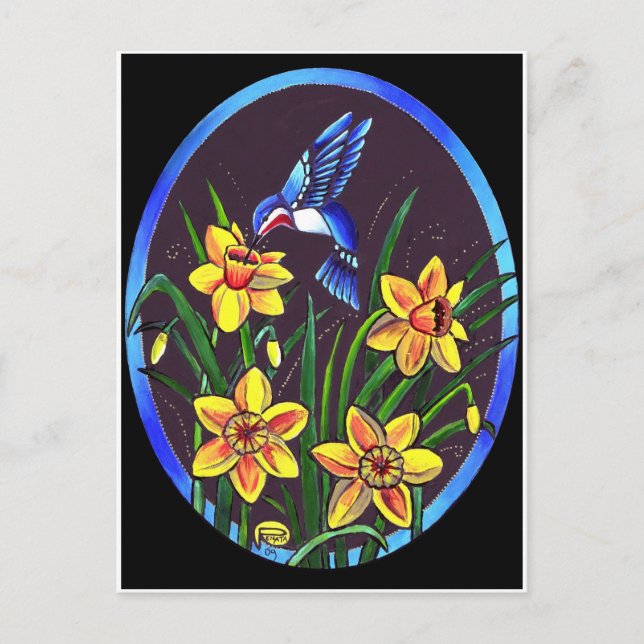 DAFFODILS POSTKARTE (Vorderseite)