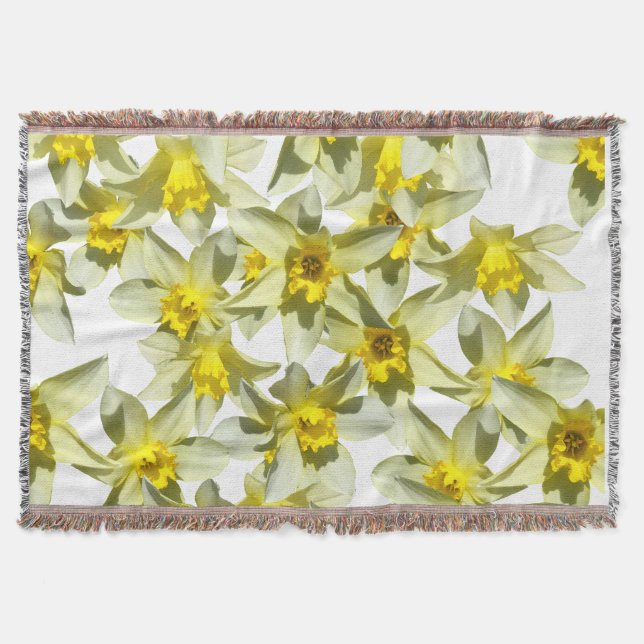 Daffodils Throw Blanket Decke (Vorderseite)