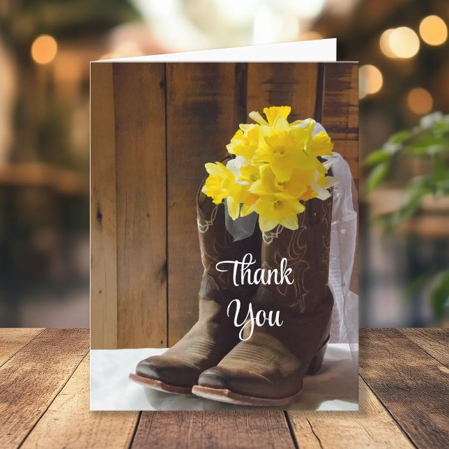 Daffodils und Cowboy Boots Country Barn Danke (Von Creator hochgeladen)
